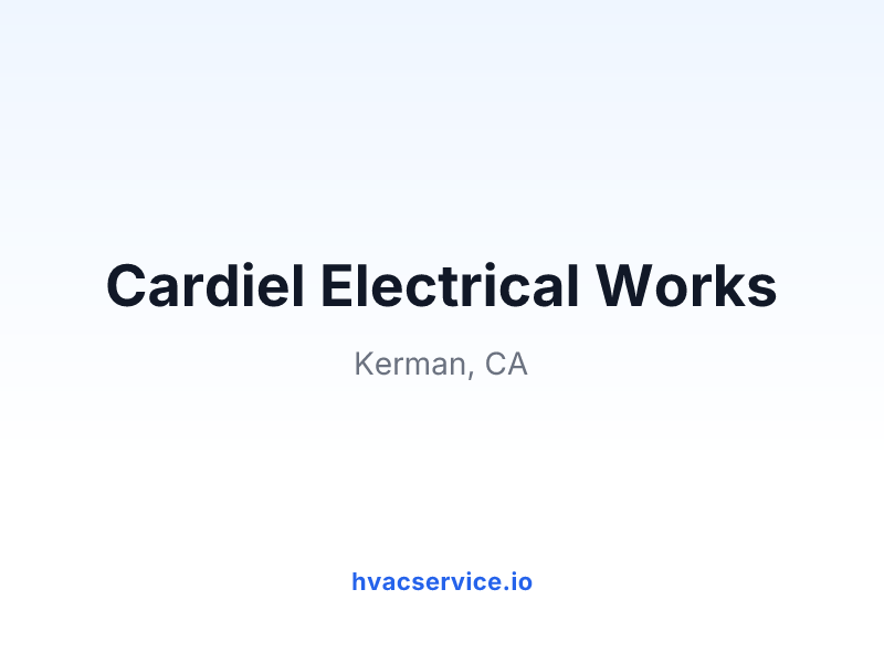 Cardiel Electrical Works
