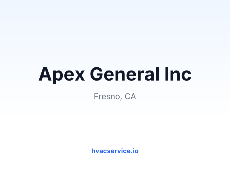 Apex General Inc