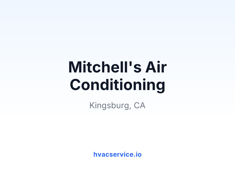 Mitchell's Air Conditioning