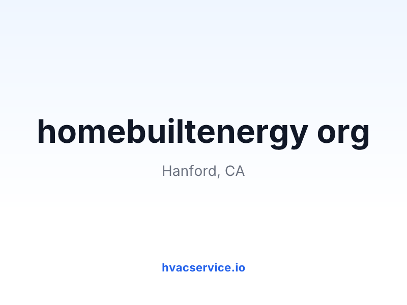 homebuiltenergy org