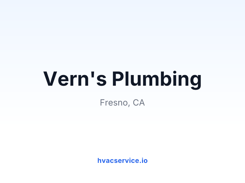 Vern's Plumbing