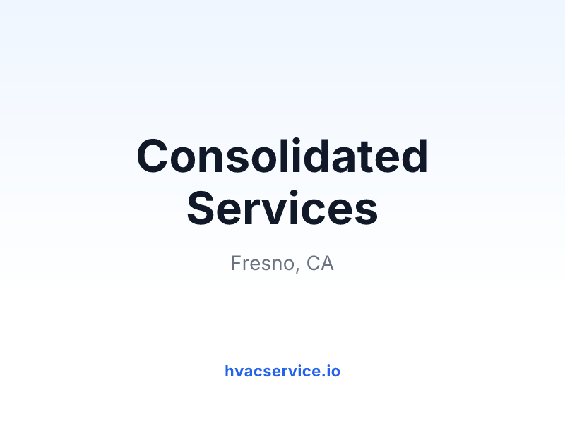 Consolidated Services