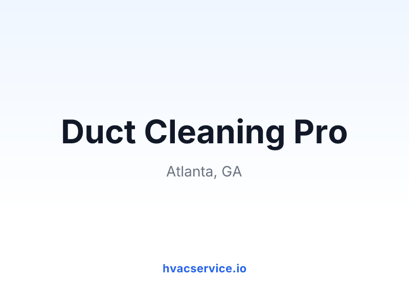Duct Cleaning Pro