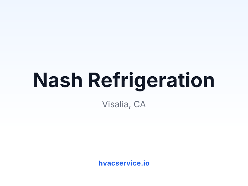 Nash Refrigeration