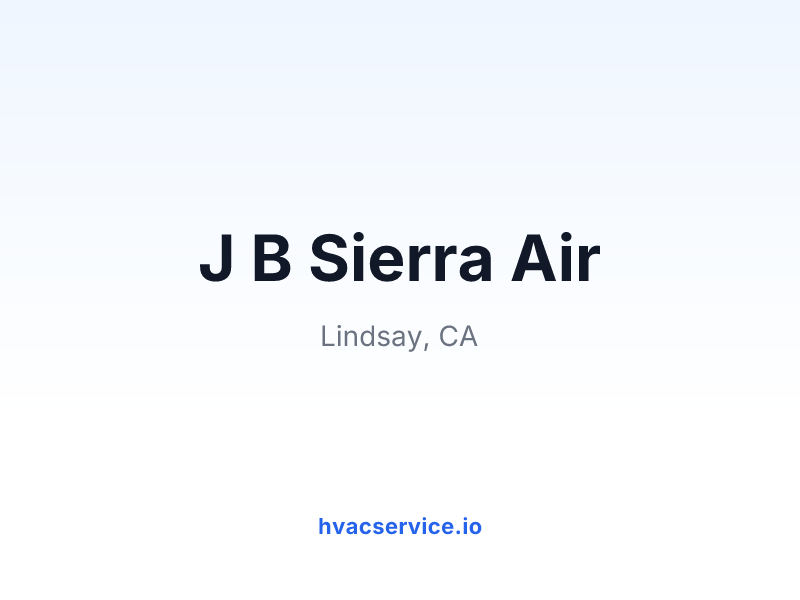 J B Sierra Air