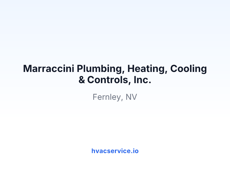 Marraccini Plumbing, Heating, Cooling & Controls, Inc.