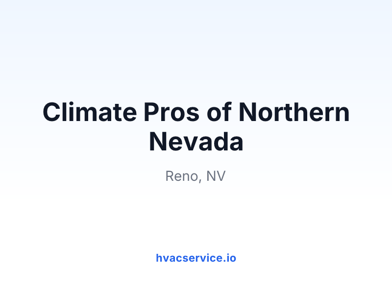 Climate Pros of Northern Nevada
