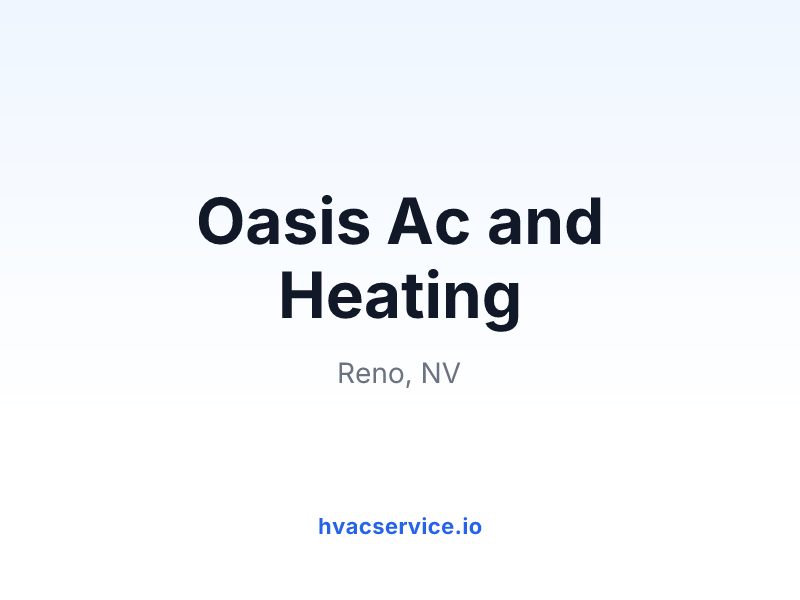 Oasis Ac and Heating