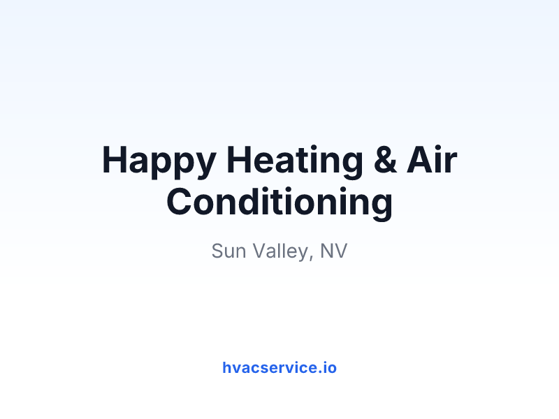 Happy Heating & Air Conditioning