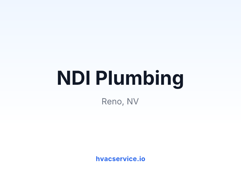 NDI Plumbing