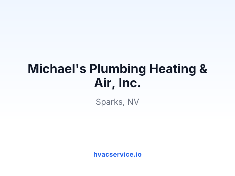 Michael's Plumbing Heating & Air, Inc.