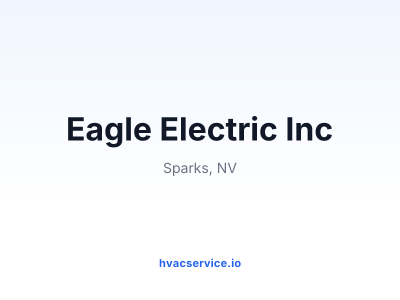 Eagle Electric Inc
