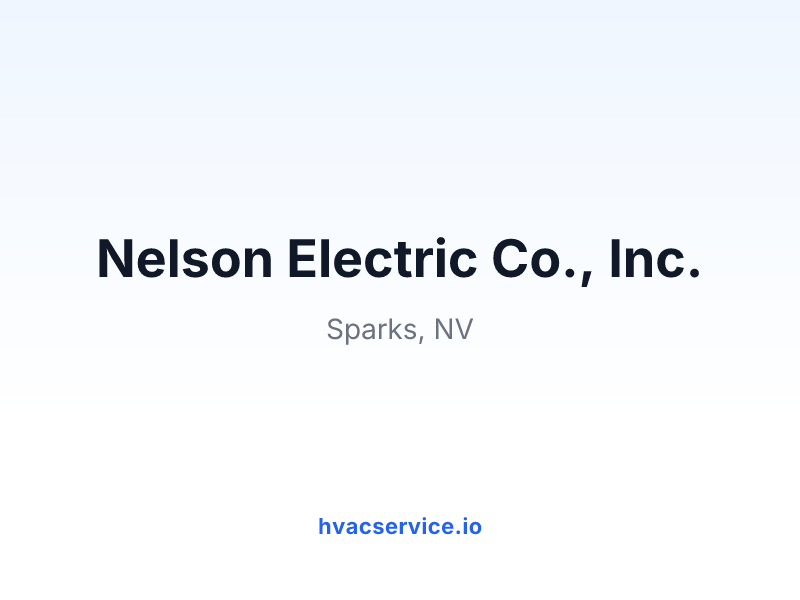 Nelson Electric Co., Inc.