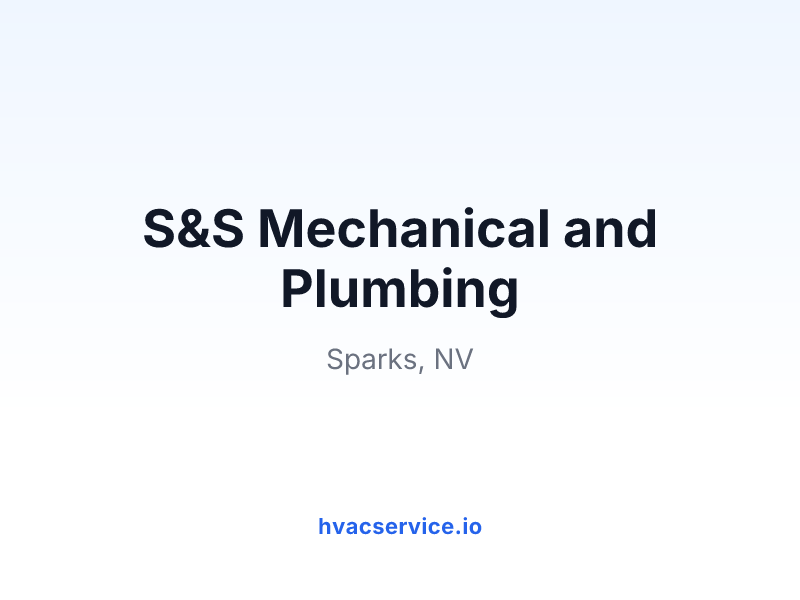 S&S Mechanical and Plumbing