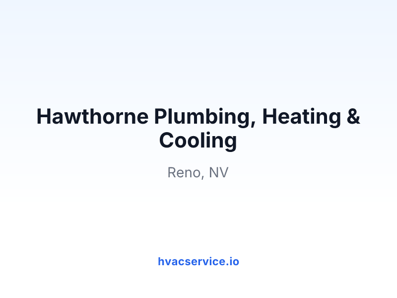 Hawthorne Plumbing, Heating & Cooling