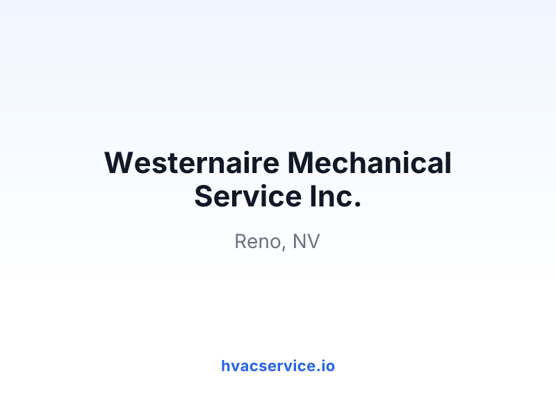 Westernaire Mechanical Service Inc.