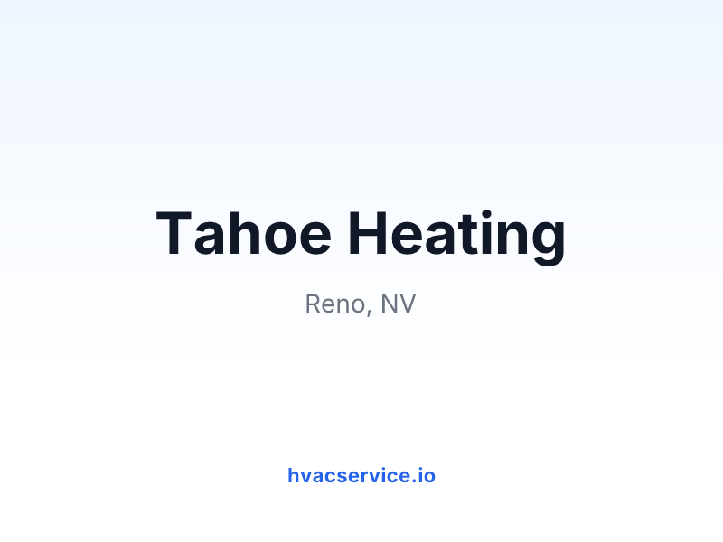 Tahoe Heating