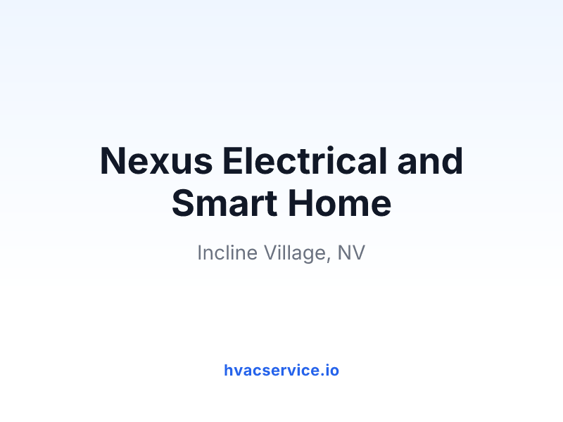 Nexus Electrical and Smart Home