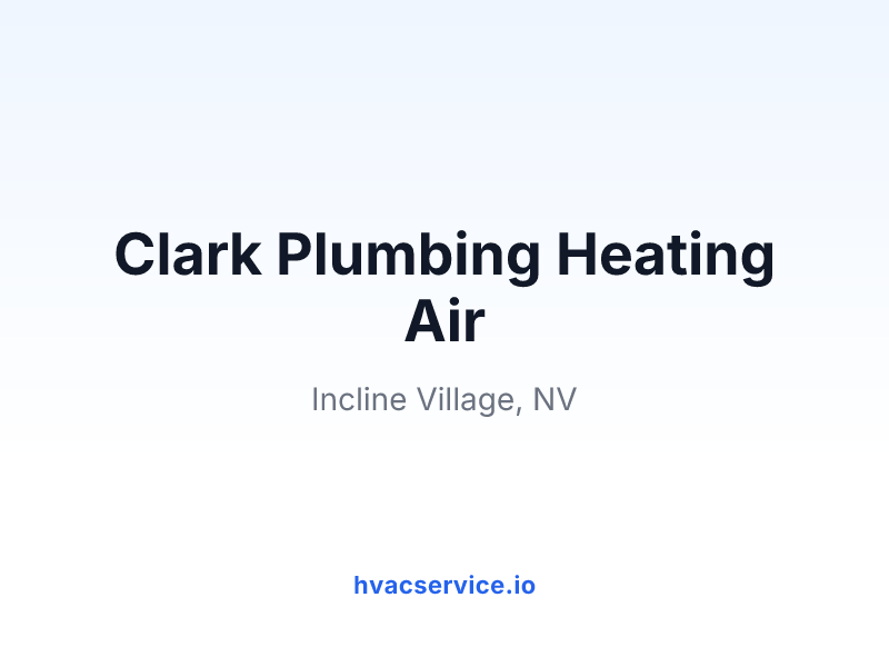 Clark Plumbing Heating Air