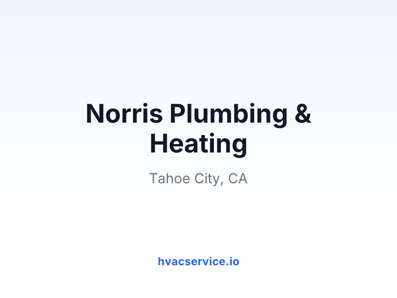 Norris Plumbing & Heating