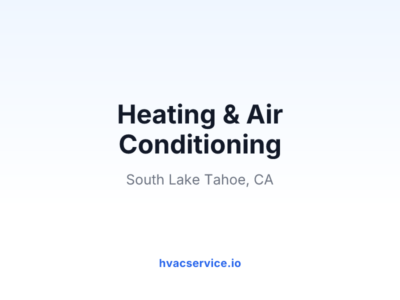 Heating & Air Conditioning