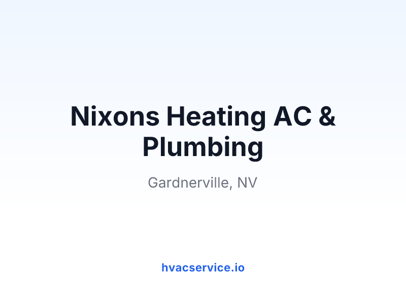 Nixons Heating AC & Plumbing