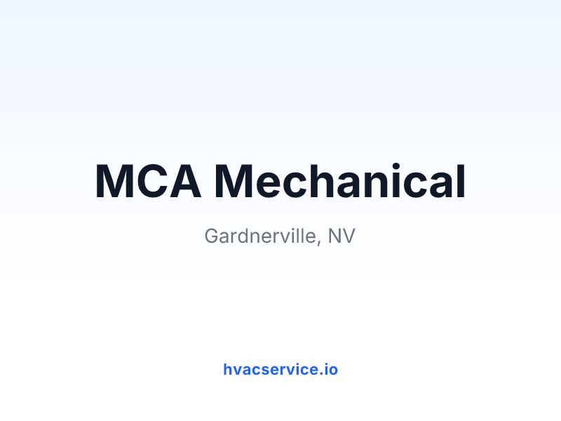 MCA Mechanical