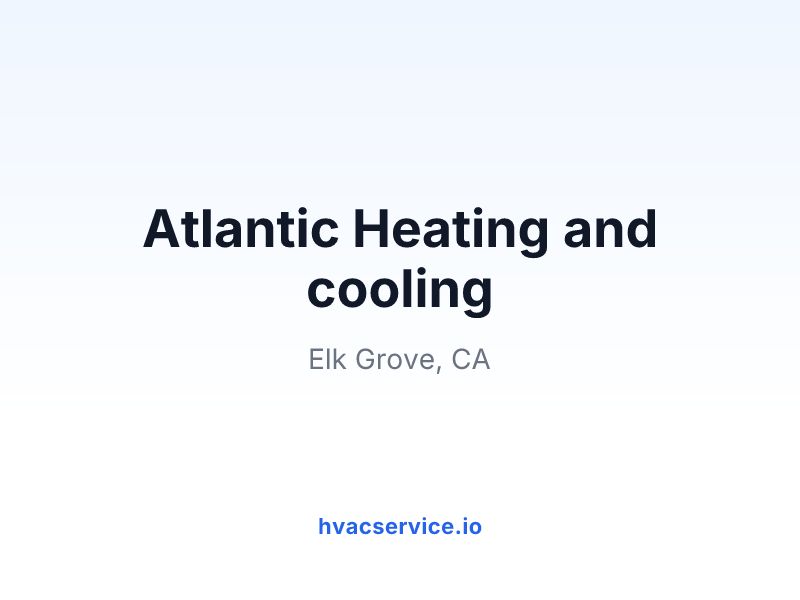Atlantic Heating and cooling