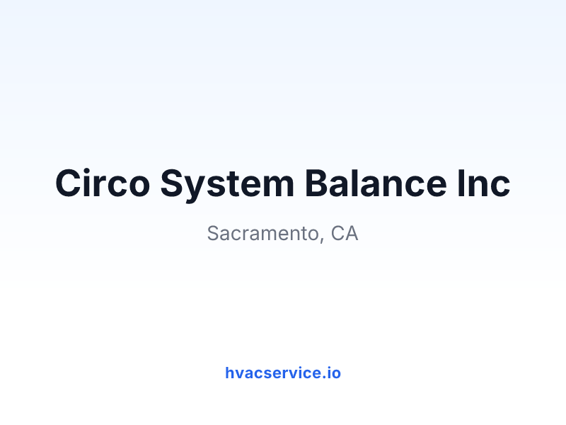 Circo System Balance Inc