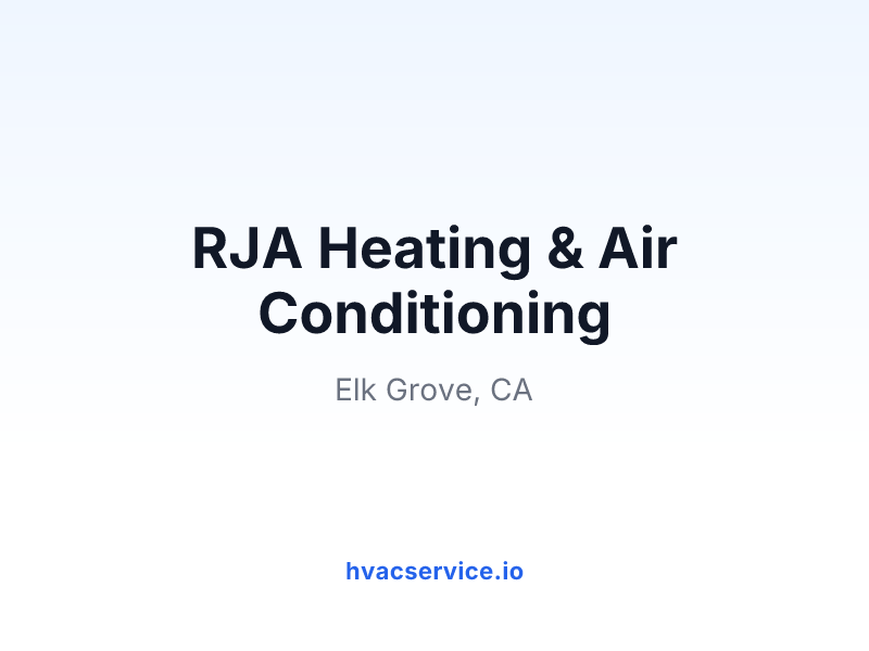 RJA Heating & Air Conditioning