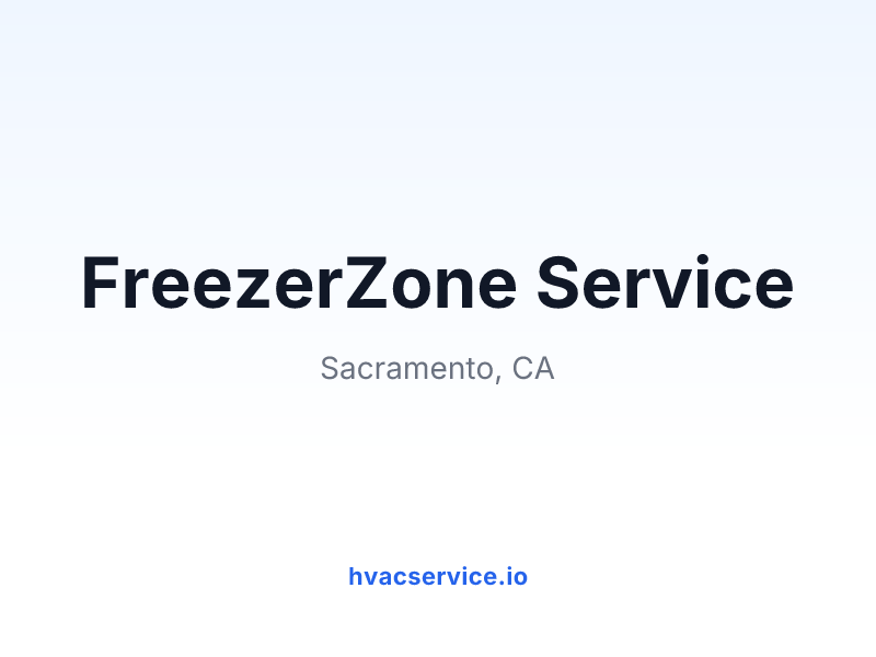 FreezerZone Service