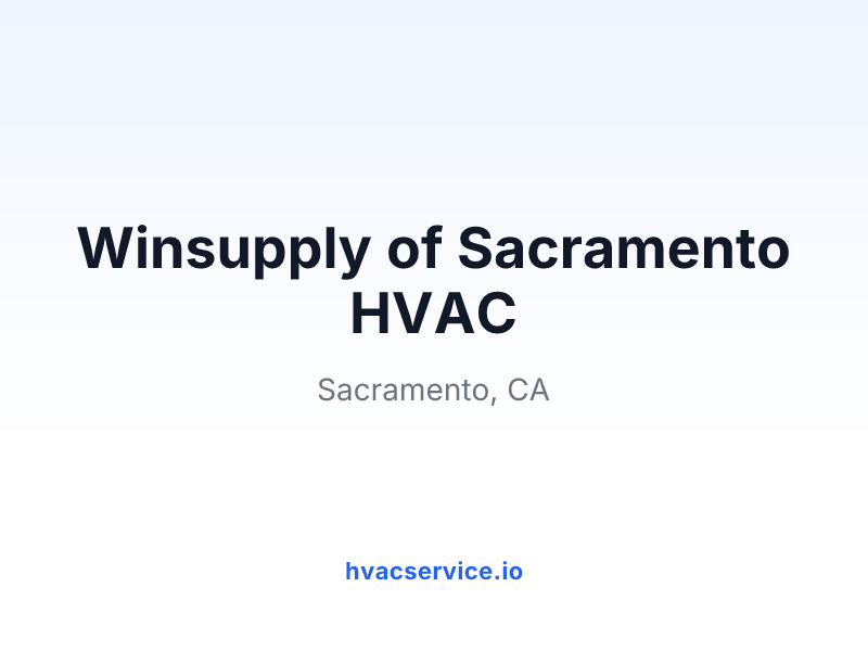 Winsupply of Sacramento HVAC