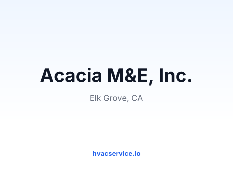 Acacia M&E, Inc.