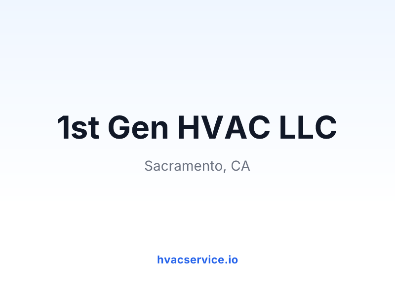 1st Gen HVAC LLC