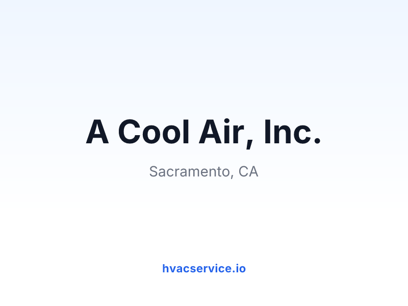 A Cool Air, Inc.