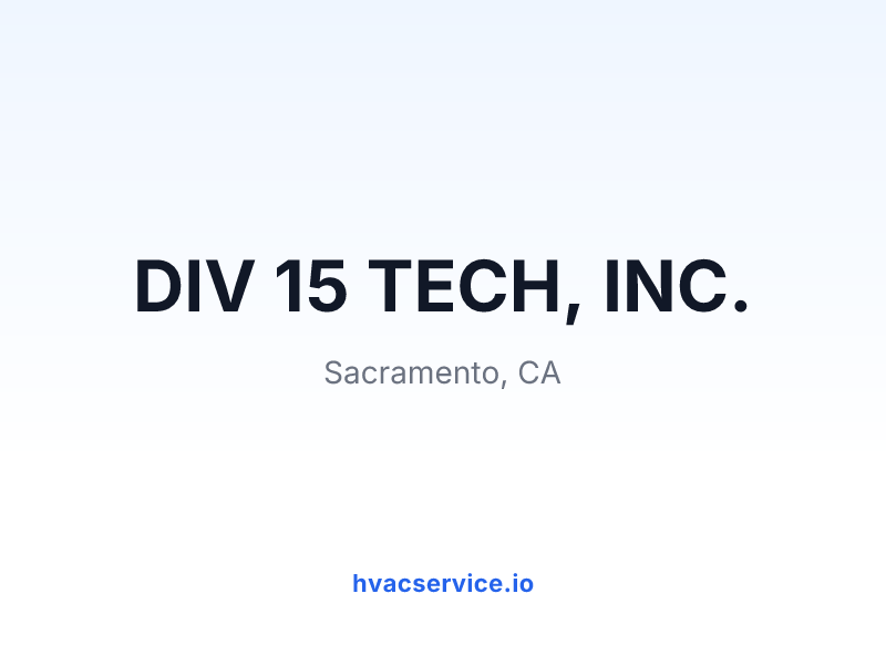 DIV 15 TECH, INC.
