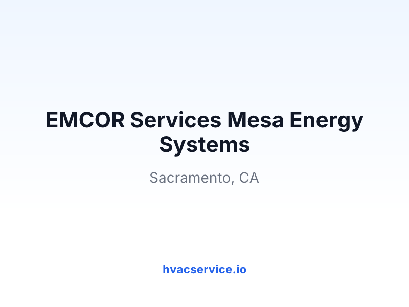 EMCOR Services Mesa Energy Systems