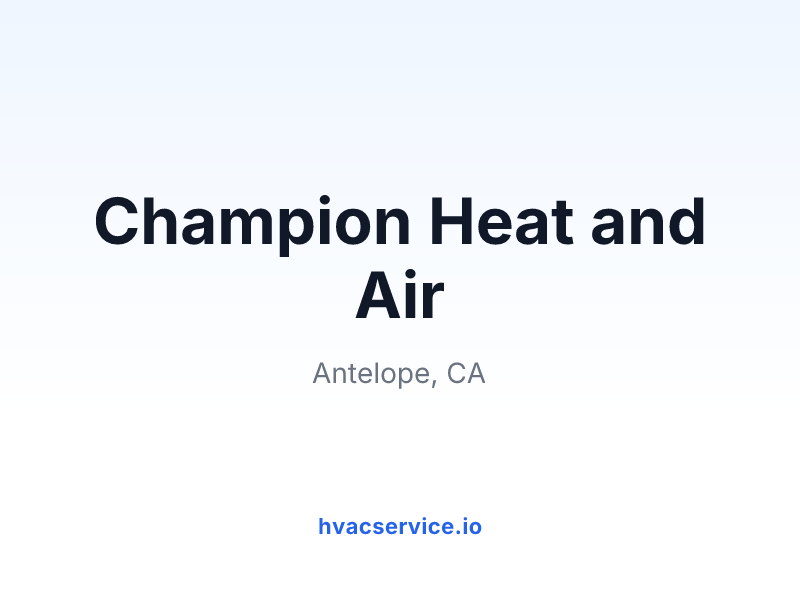 Champion Heat and Air