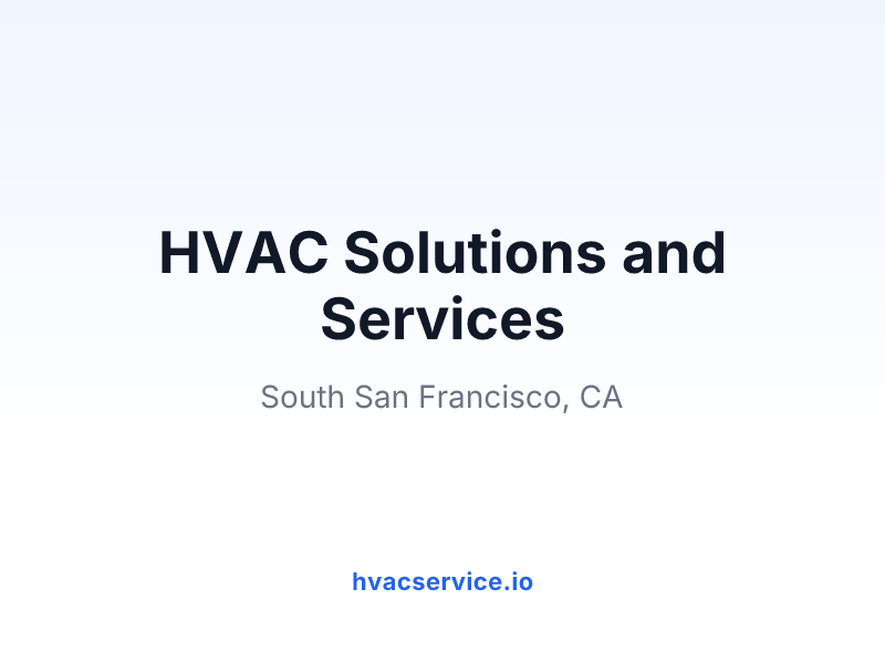 HVAC Solutions and Services
