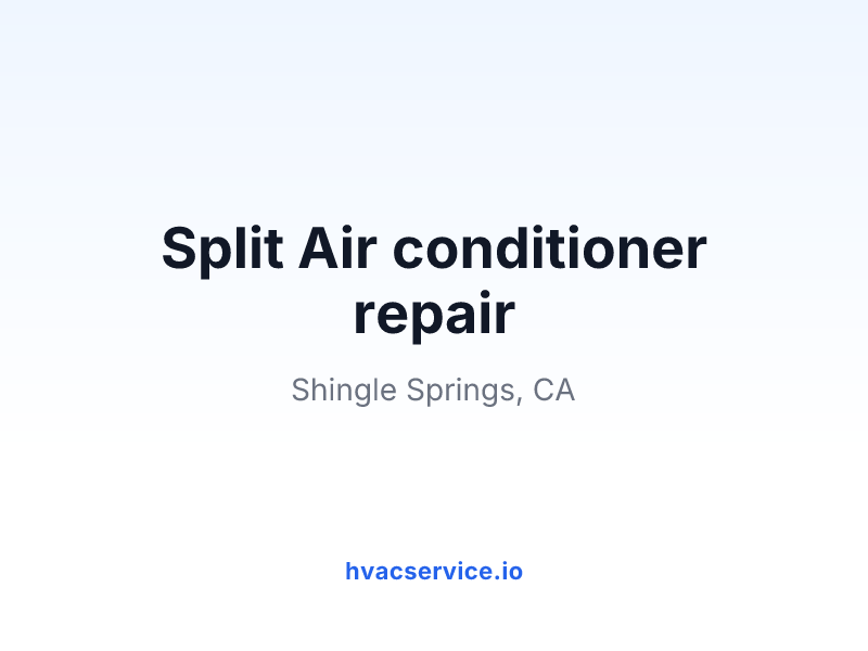 Split Air conditioner repair