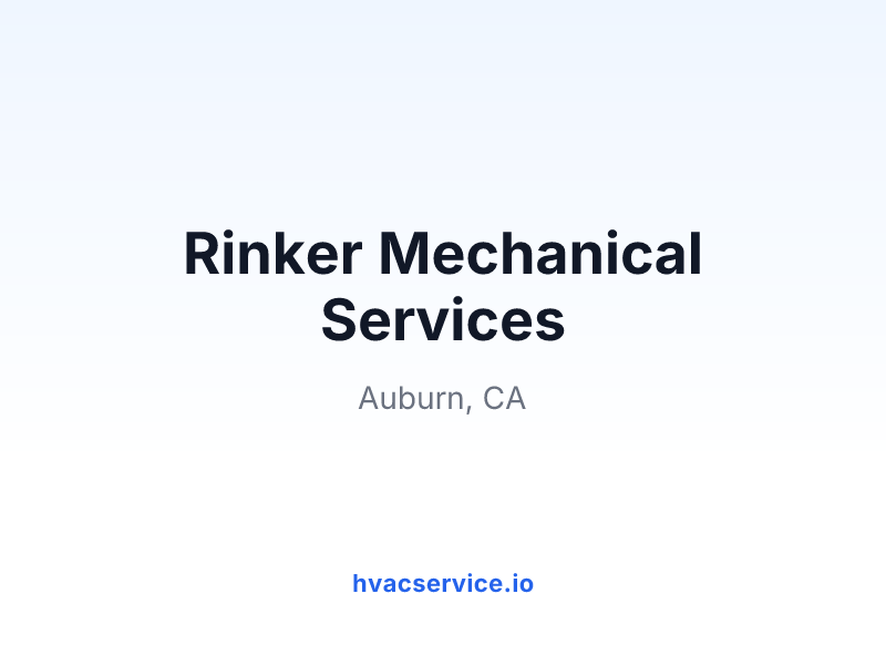 Rinker Mechanical Services