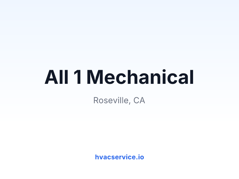 All 1 Mechanical