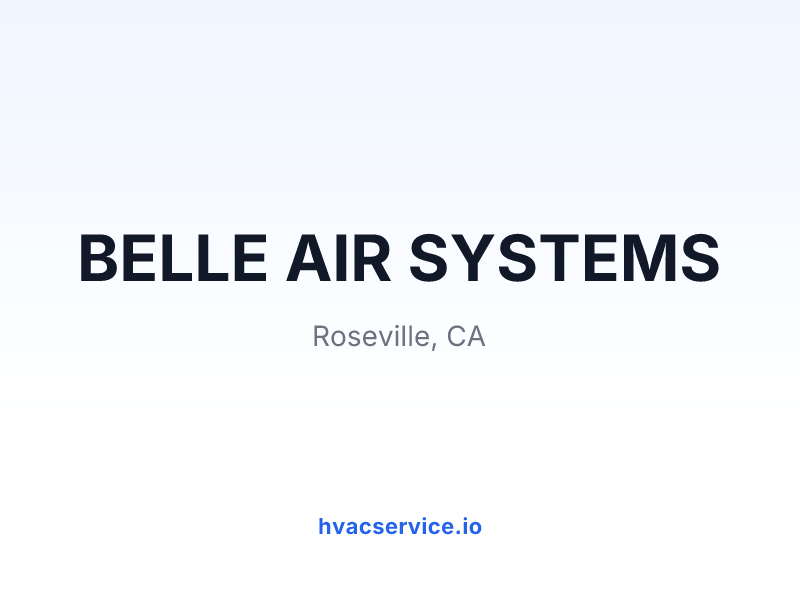 BELLE AIR SYSTEMS
