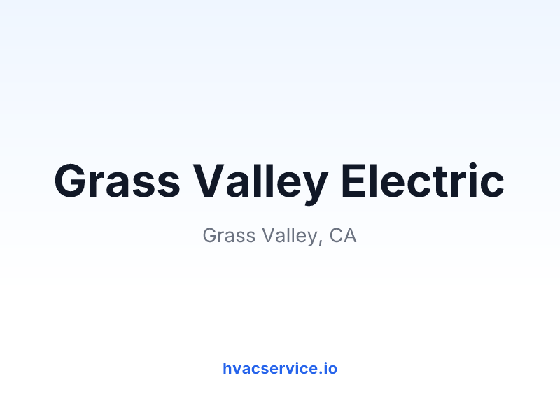 Grass Valley Electric