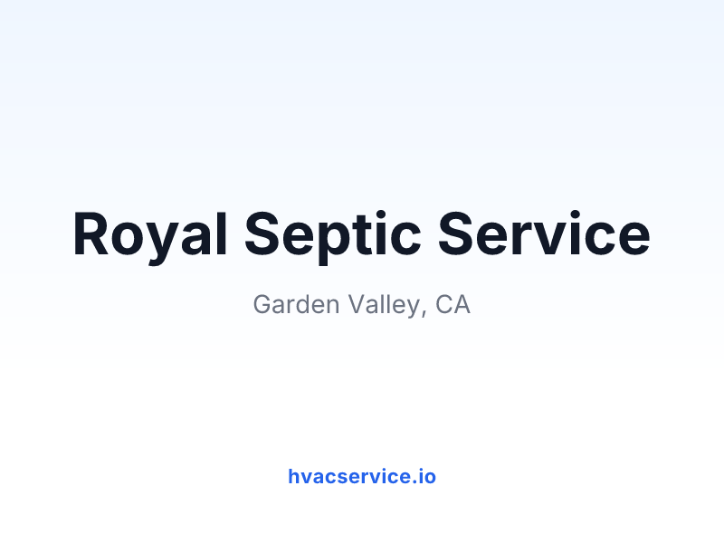 Royal Septic Service