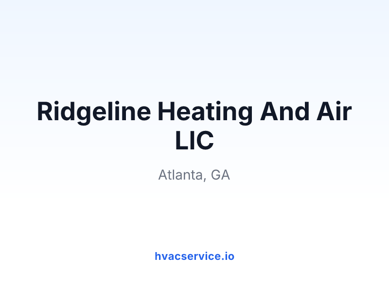 Ridgeline Heating And Air LlC