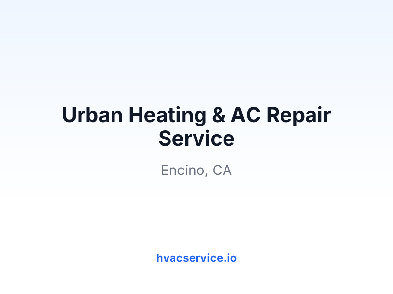 Urban Heating & AC Repair Service