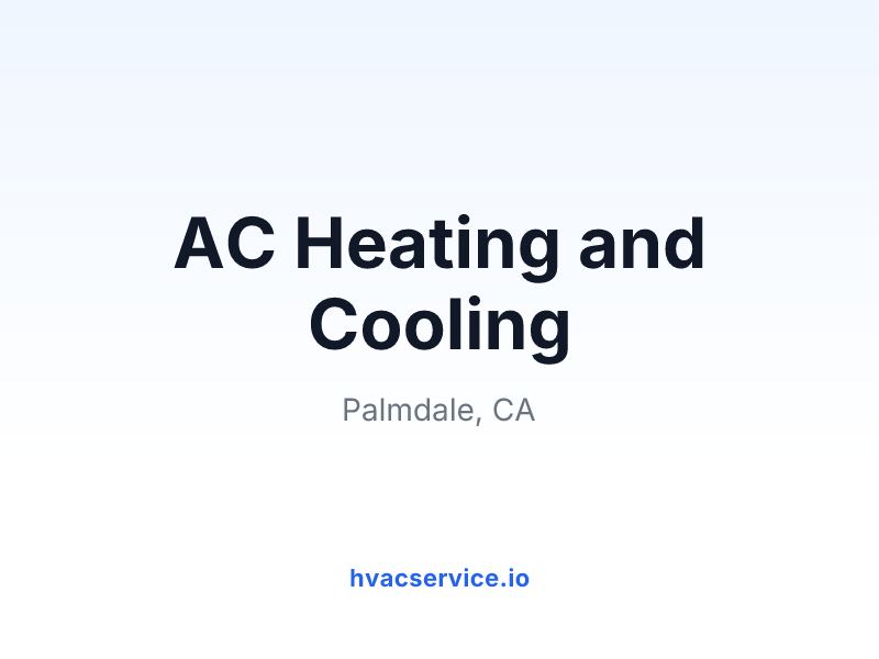 AC Heating and Cooling