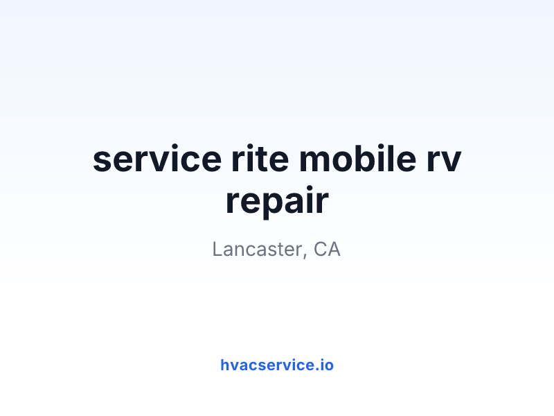 service rite mobile rv repair