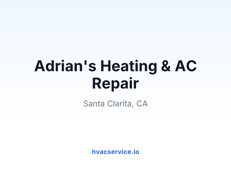 Adrian's Heating & AC Repair